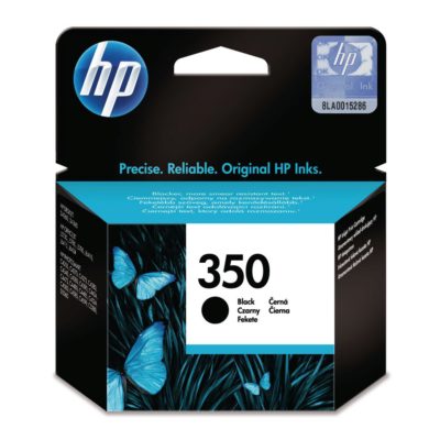 hp 350 Ink Cartridge, Black Single Pack, CB335EE